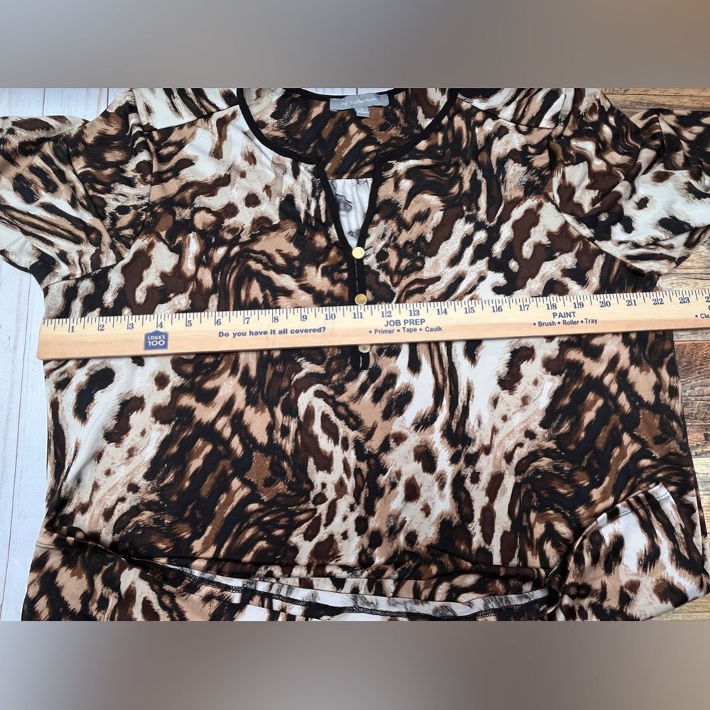 NY Collection Print Blouse - Picture 4 of 7